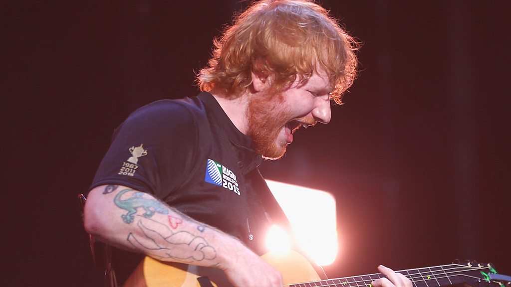 Ed Sheeran gets up close and personal with a crocodile